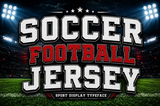 Soccer Football Jersey Font